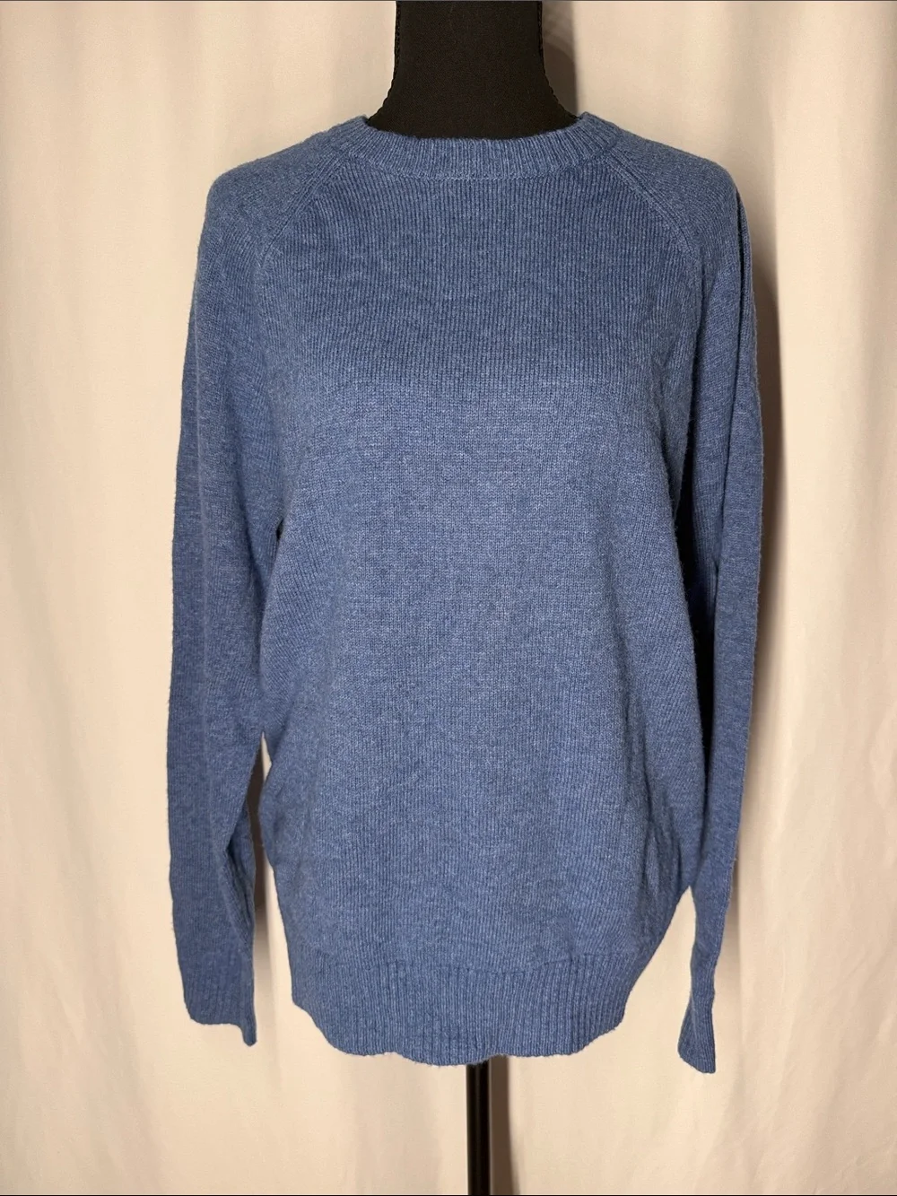 J. Crew Heather Blue Crewneck Sweater